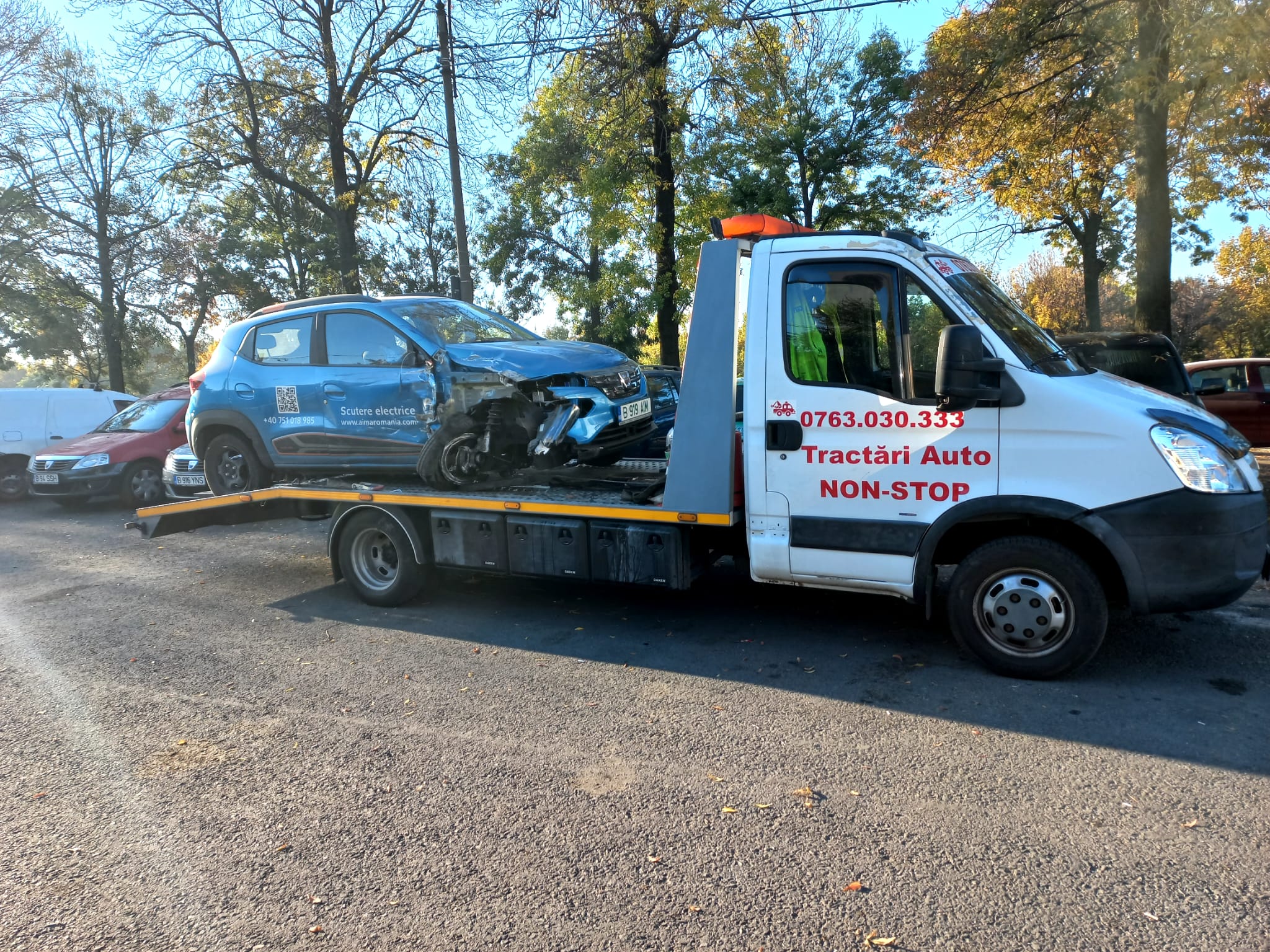 Autospecială asistență rutieră București în acțiune